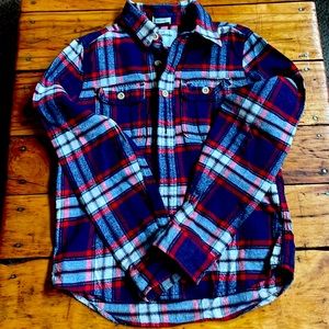 ABERCROMBIE KIDS PLAID FLANNEL SIZE LARGE